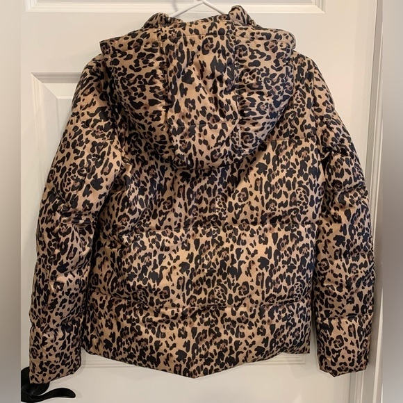 J Crew Leopard Print Puffer Jacket - Picture 4 of 15